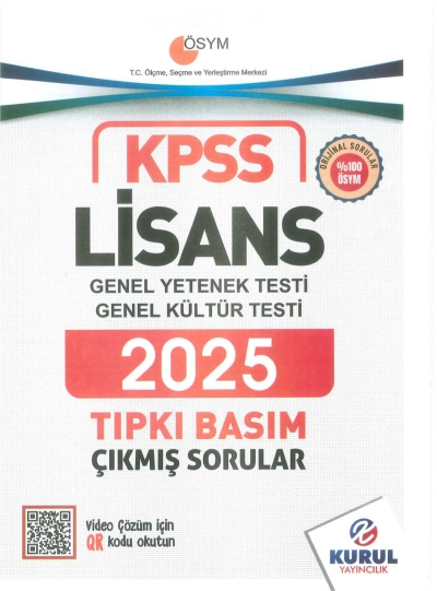 Lisans KPSS Son 5 Sınav GY-GK Çıkmış Sorular Tıpkı Basım Kurul Yayınları (2021-2025) Fotokopinci -