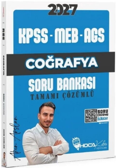 KPSS MEB-AGS Coğrafya Soru Bankası Çözümlü Hoca Kafası Yayınları Fotokopinci -