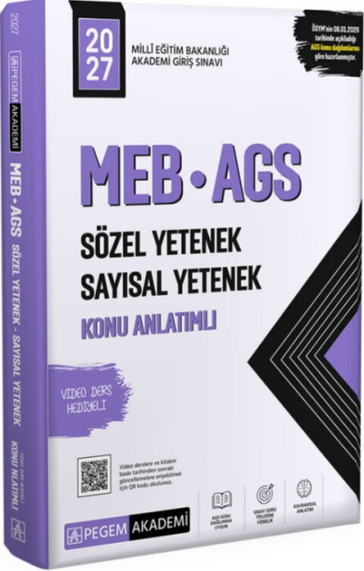 2027 MEB AGS Sözel Yetenek Sayısal Yetenek Konu Anlatımlı Pegem Yayınları